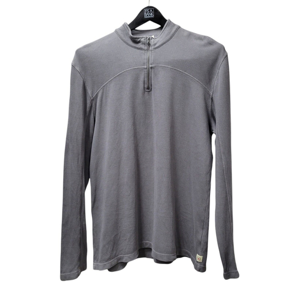 Agave Denim Quarter Zip Jersey Pullover Shirt Men's Size XL Excellent Condition - Picture 1 of 8